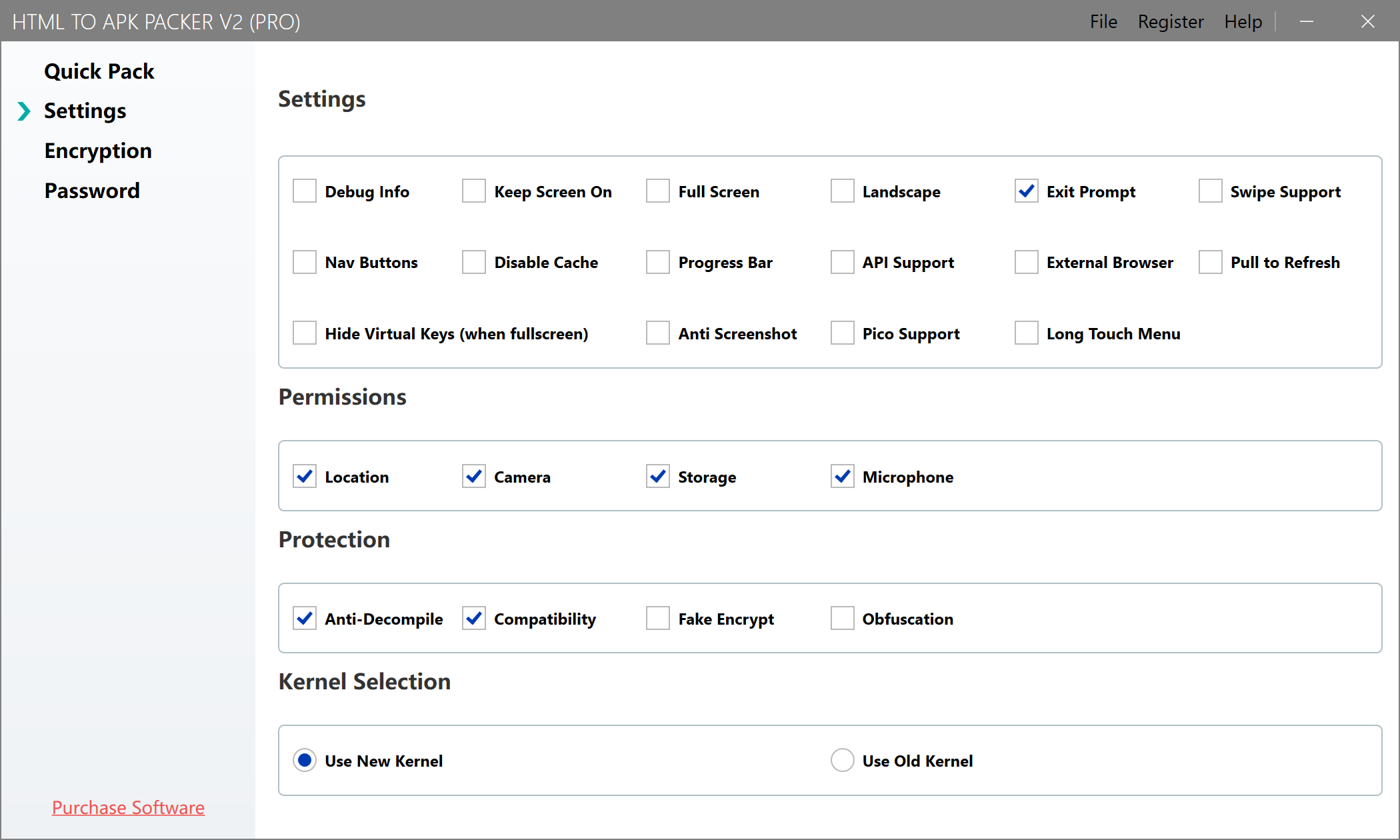 Configuration Options
